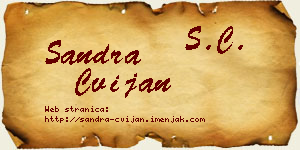 Sandra Cvijan vizit kartica